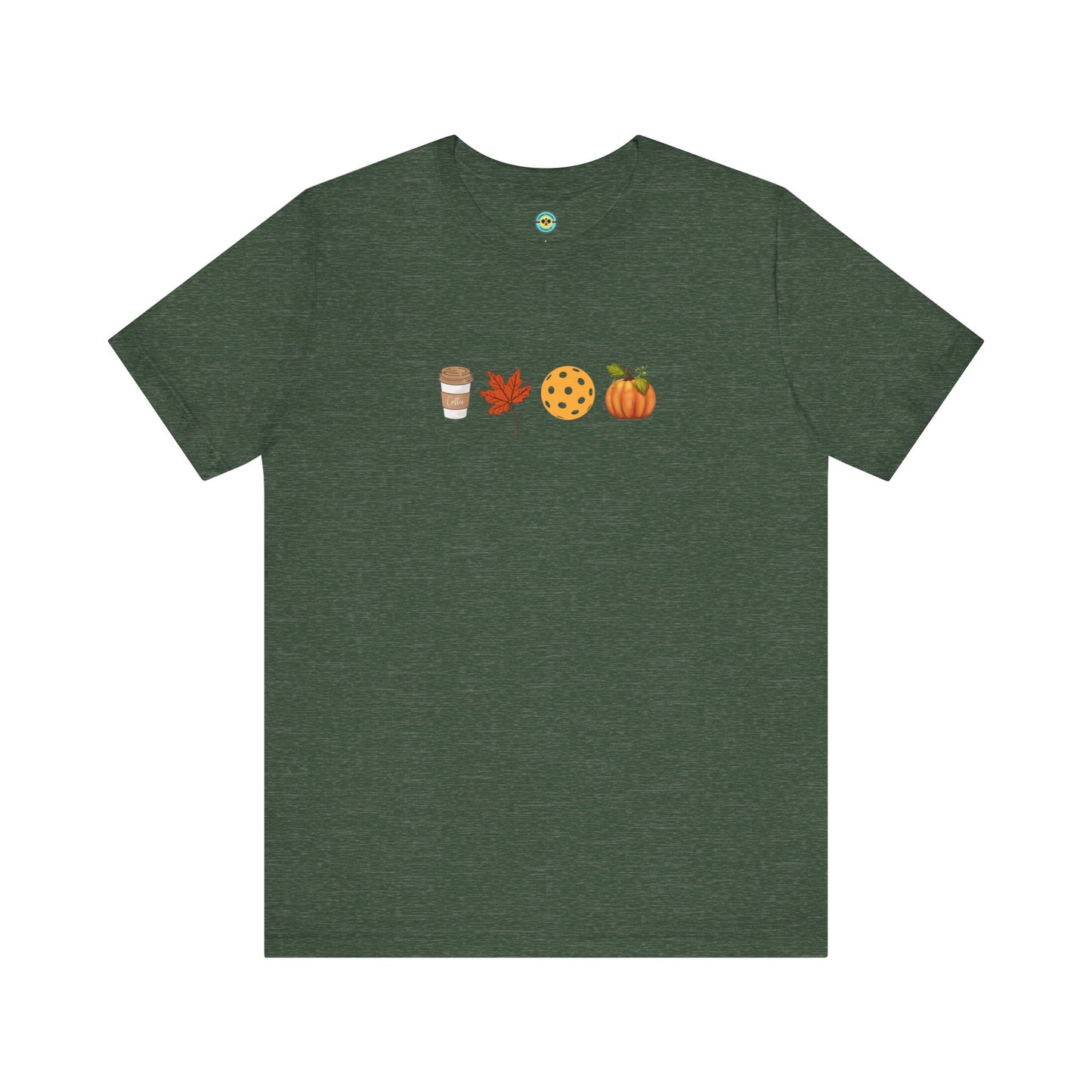 Fall Pickleball Symbols Unisex Tee