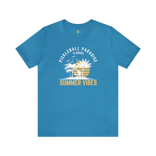 Pickleball Paradise Florida Summer Vibes Unisex Tee