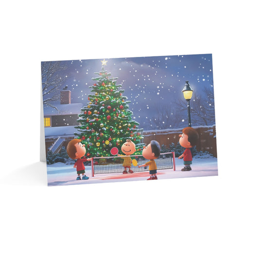 Jolly Volley Christmas Pickleball Holiday Cards