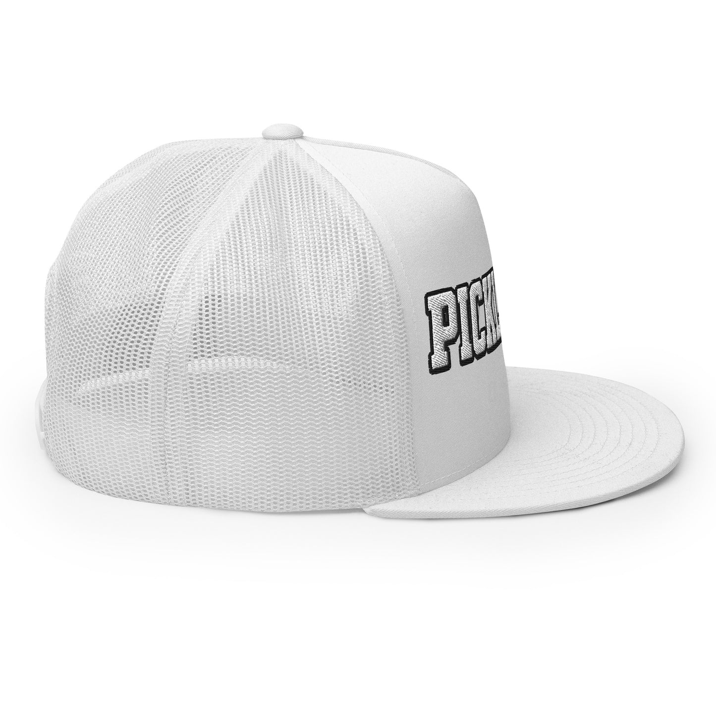 PICKLEBALL Embroidered Trucker Hat - White