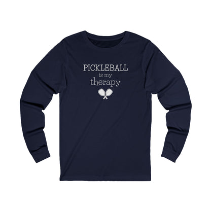 Pickleball Is My Therapy Unisex Long Sleeve Tee