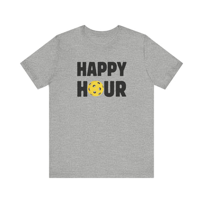 Happy Hour Pickleball Unisex Tee (Express Delivery)