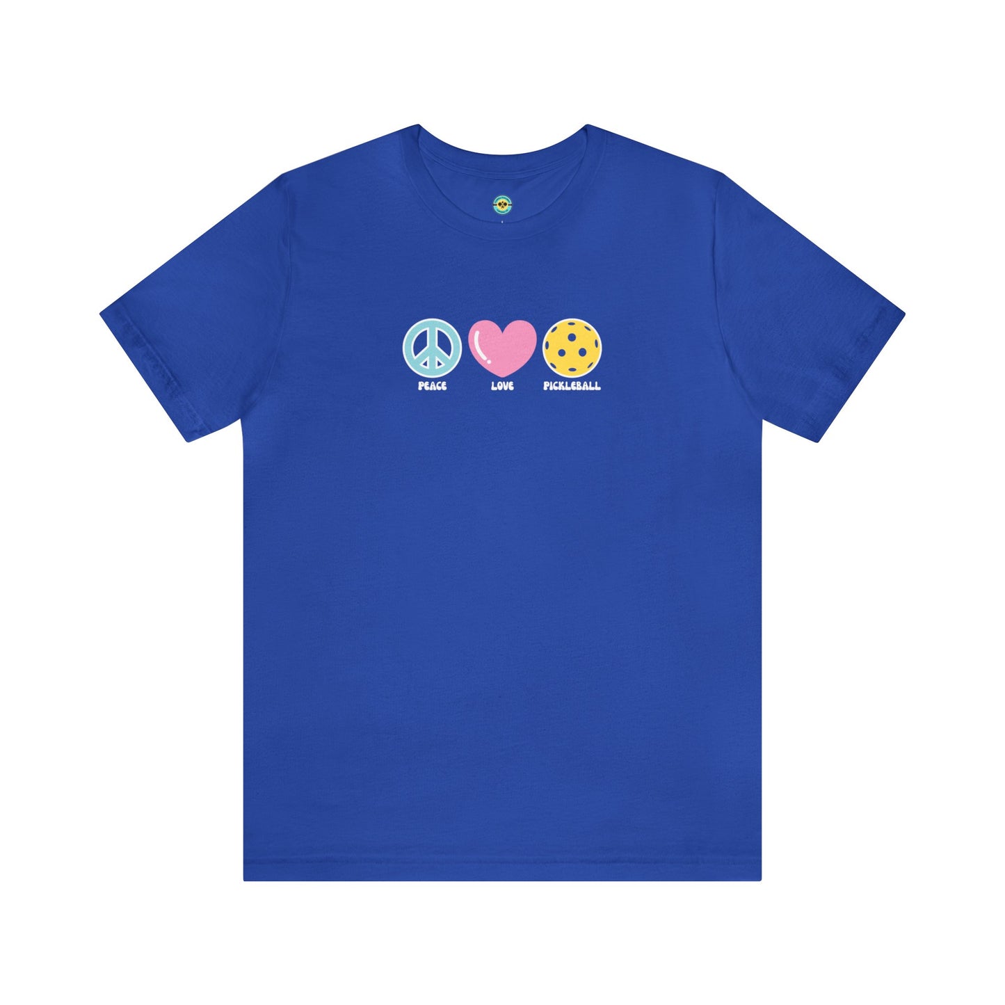 Peace. Love. Pickleball. Pastel/Centered Unisex Tee