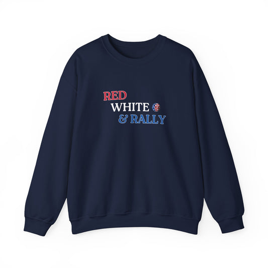 Red White & Rally Pickleball Unisex Sweatshirt