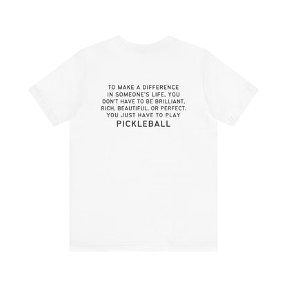 Make A Difference Pickleball Unisex Tee