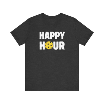 Happy Hour Pickleball Unisex Tee (Express Delivery)