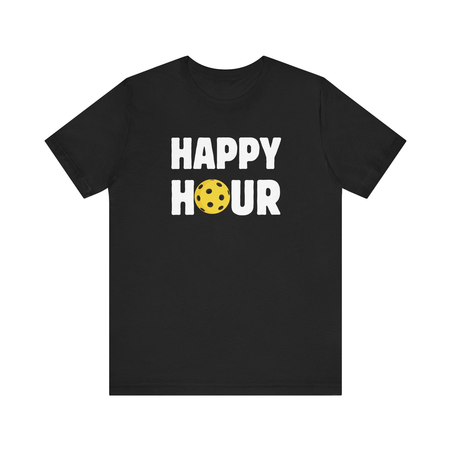 Happy Hour Pickleball Unisex Tee (Express Delivery)