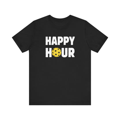 Happy Hour Pickleball Unisex Tee (Express Delivery)