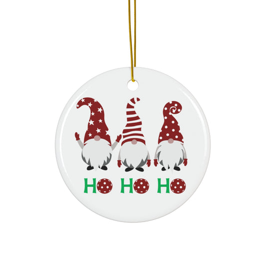 Ho Ho Ho Pickleball Ornament