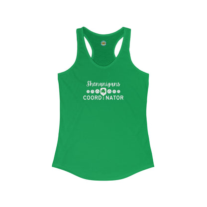 Shenanigans Coordinator Women's Racerback Tank