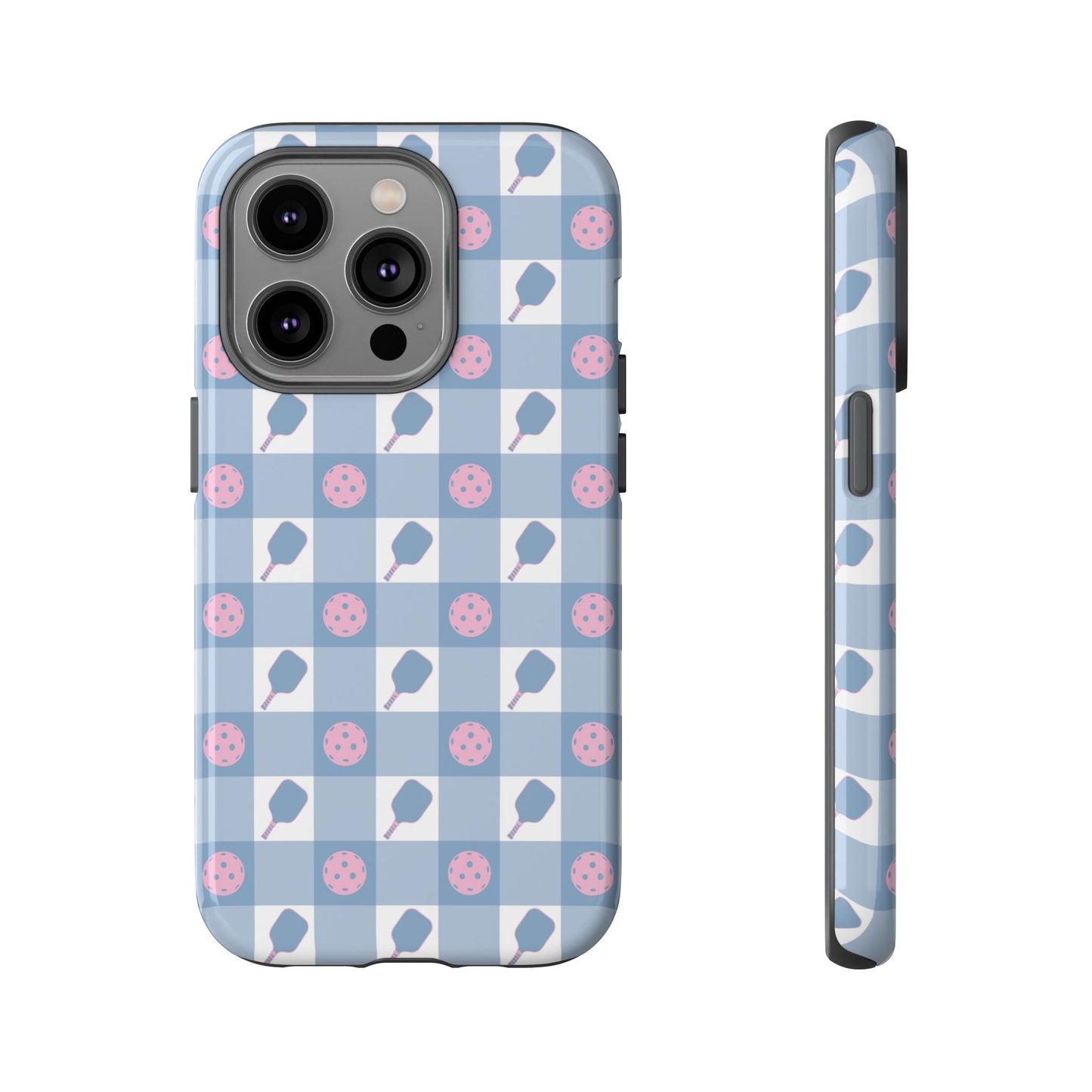 Blue Check Pickleball Phone Case