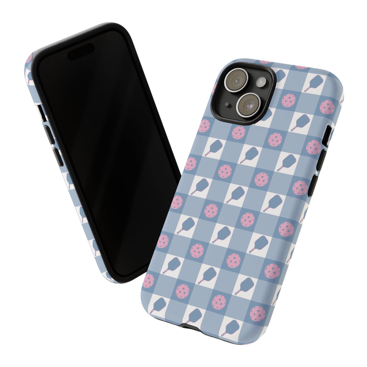 Blue Check Pickleball Phone Case