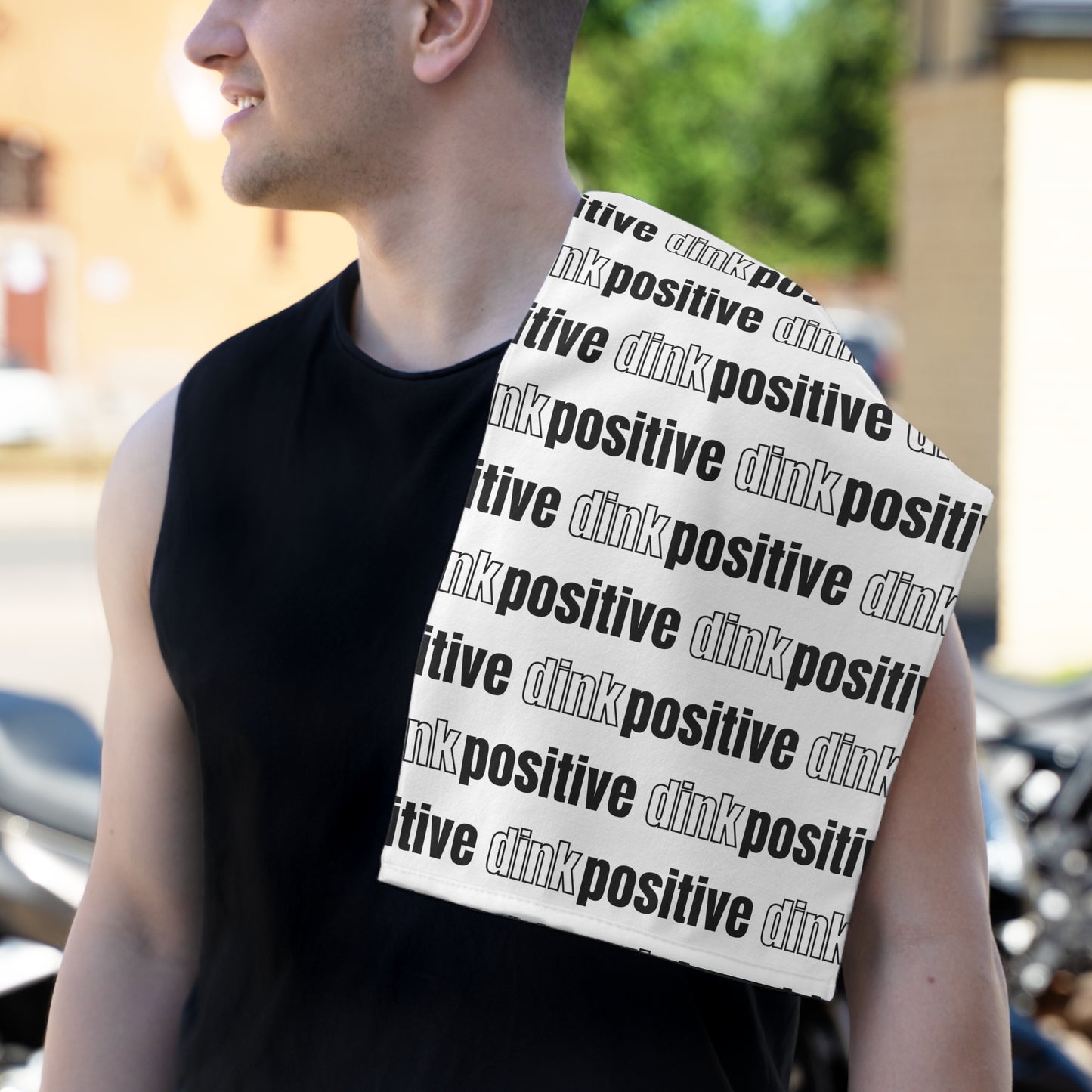 Dink Positive Sport Towel - White