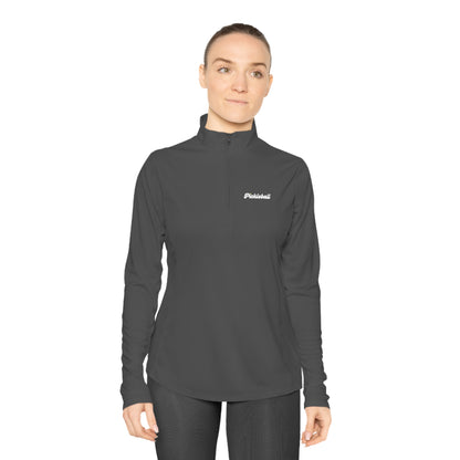 Pickleball Script Women's Quarter-Zip Performance Pullover