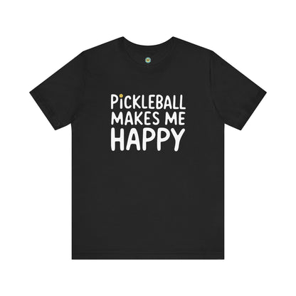 Pickleball Makes Me Happy Unisex Tee