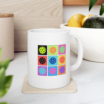 Pickleball Squares Mug