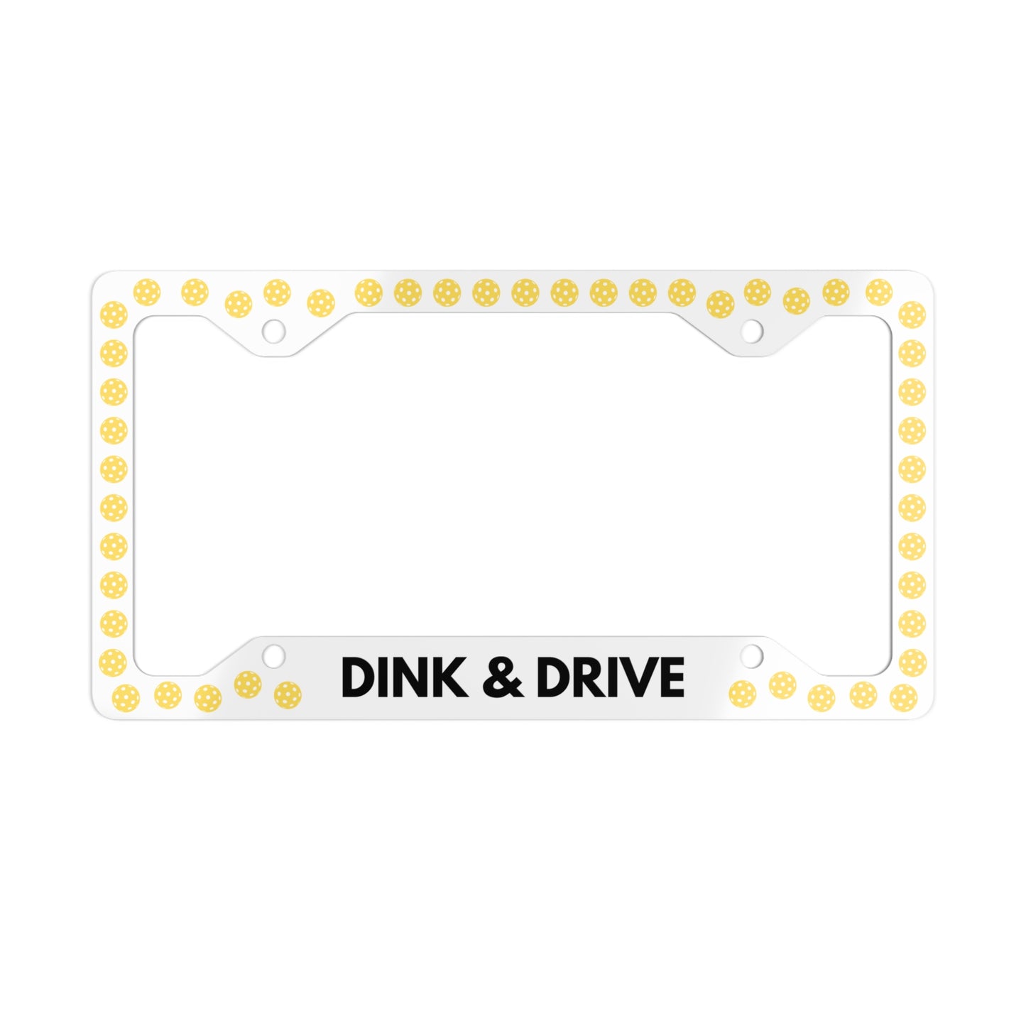 Dink & Drive Metal License Plate Frame