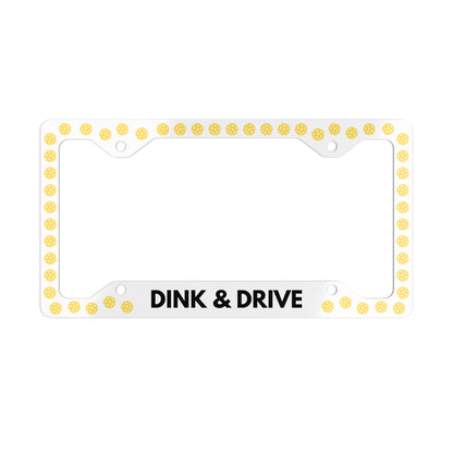 Dink & Drive Metal License Plate Frame