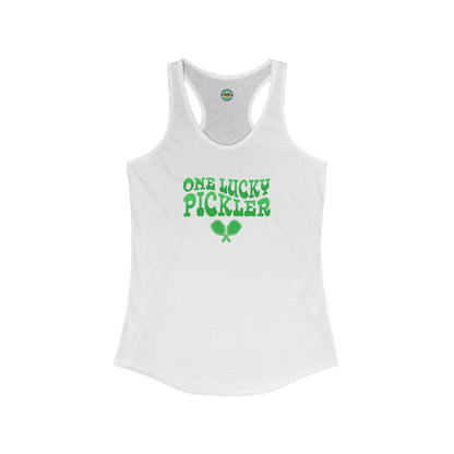 One Lucky Pickler Women's Racerback Tank