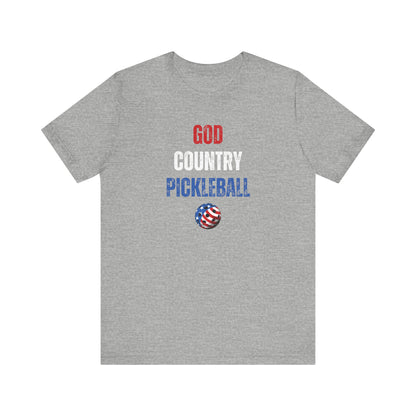 God Country Pickleball Unisex Tee (Express Delivery)