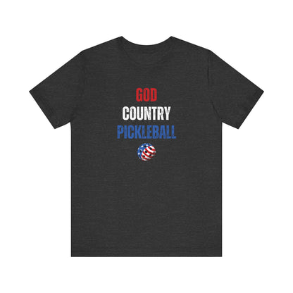 God Country Pickleball Unisex Tee (Express Delivery)