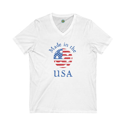 Made in the USA Pickleball Unisex V-neck Tee