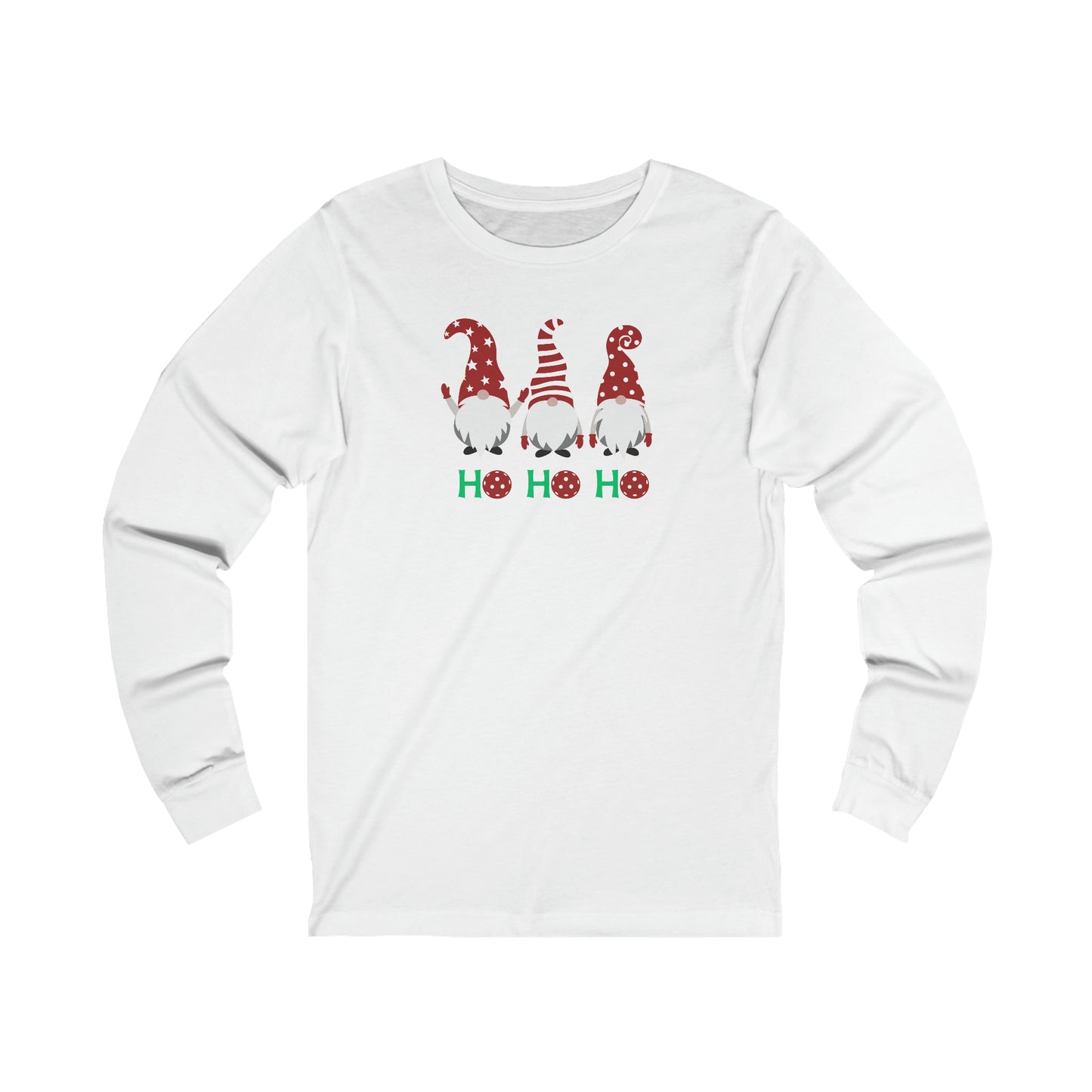 Ho Ho Ho Pickleball Unisex Long Sleeve Tee