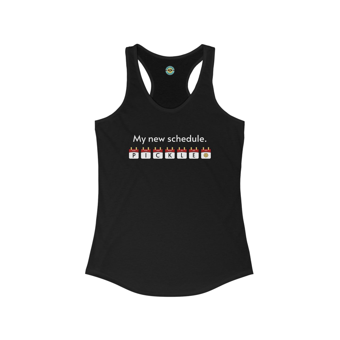 My New Schedule Women's Racerback Tank