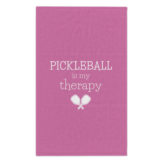 Pickleball Is My Therapy Sport Towel - Pink
