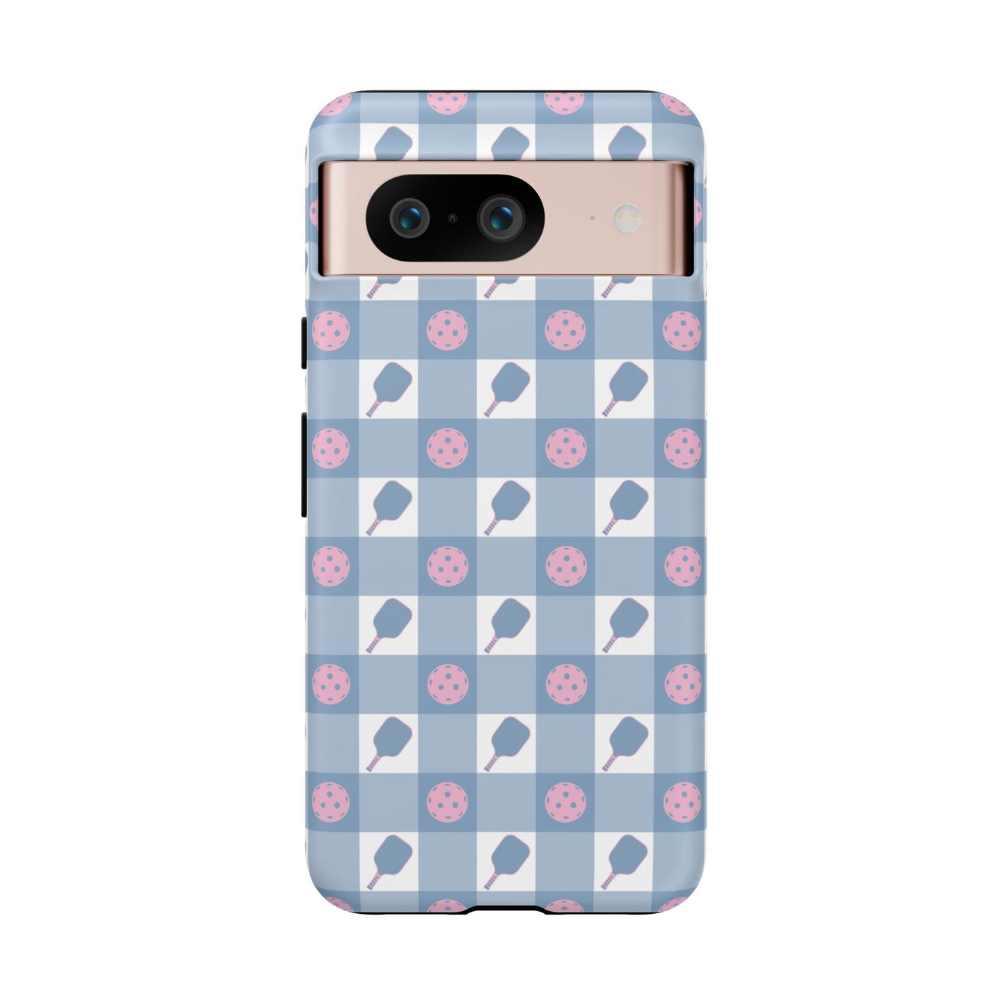 Blue Check Pickleball Phone Case