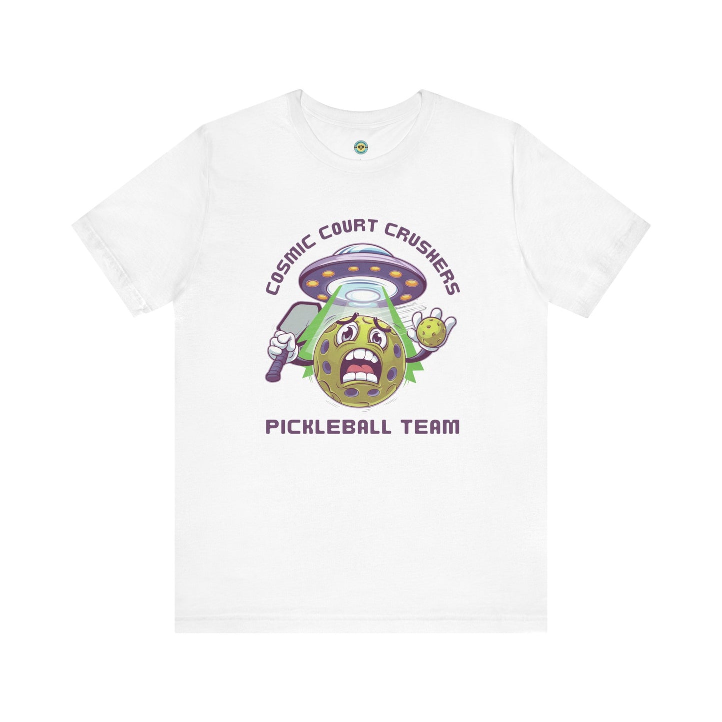 Cosmic Court Crushers Pickleball Team Unisex Tee