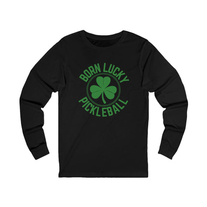 Born Lucky Pickleball Unisex Long Sleeve Tee