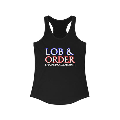 Lob & Order Women's Racerback Tank