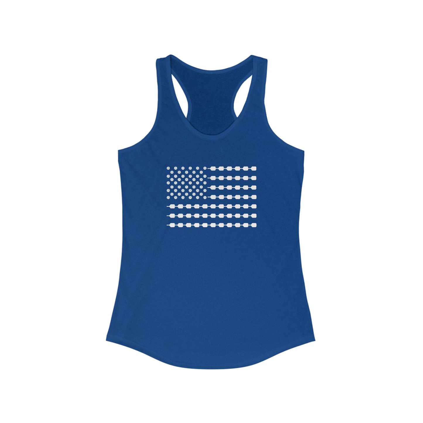 Pickleball Flag v2 Women's Racerback Tank