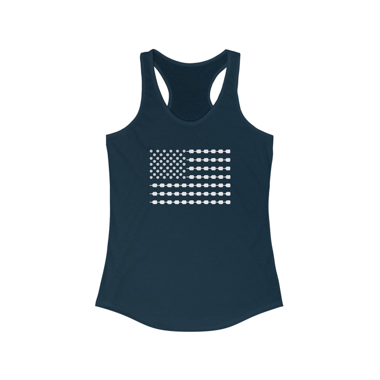 Pickleball Flag v2 Women's Racerback Tank