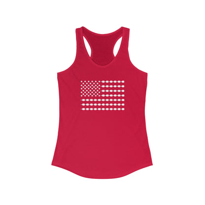 Pickleball Flag v2 Women's Racerback Tank