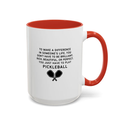 Make A Difference Pickleball Mug (11oz, 15oz)