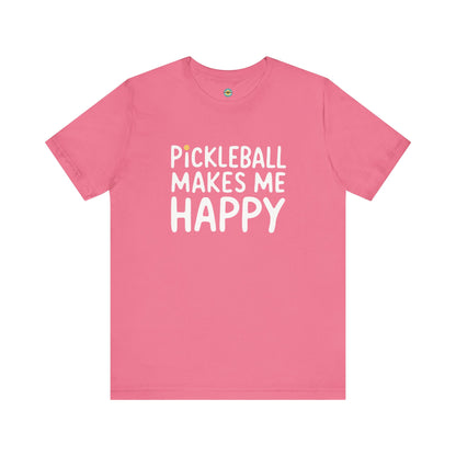 Pickleball Makes Me Happy Unisex Tee