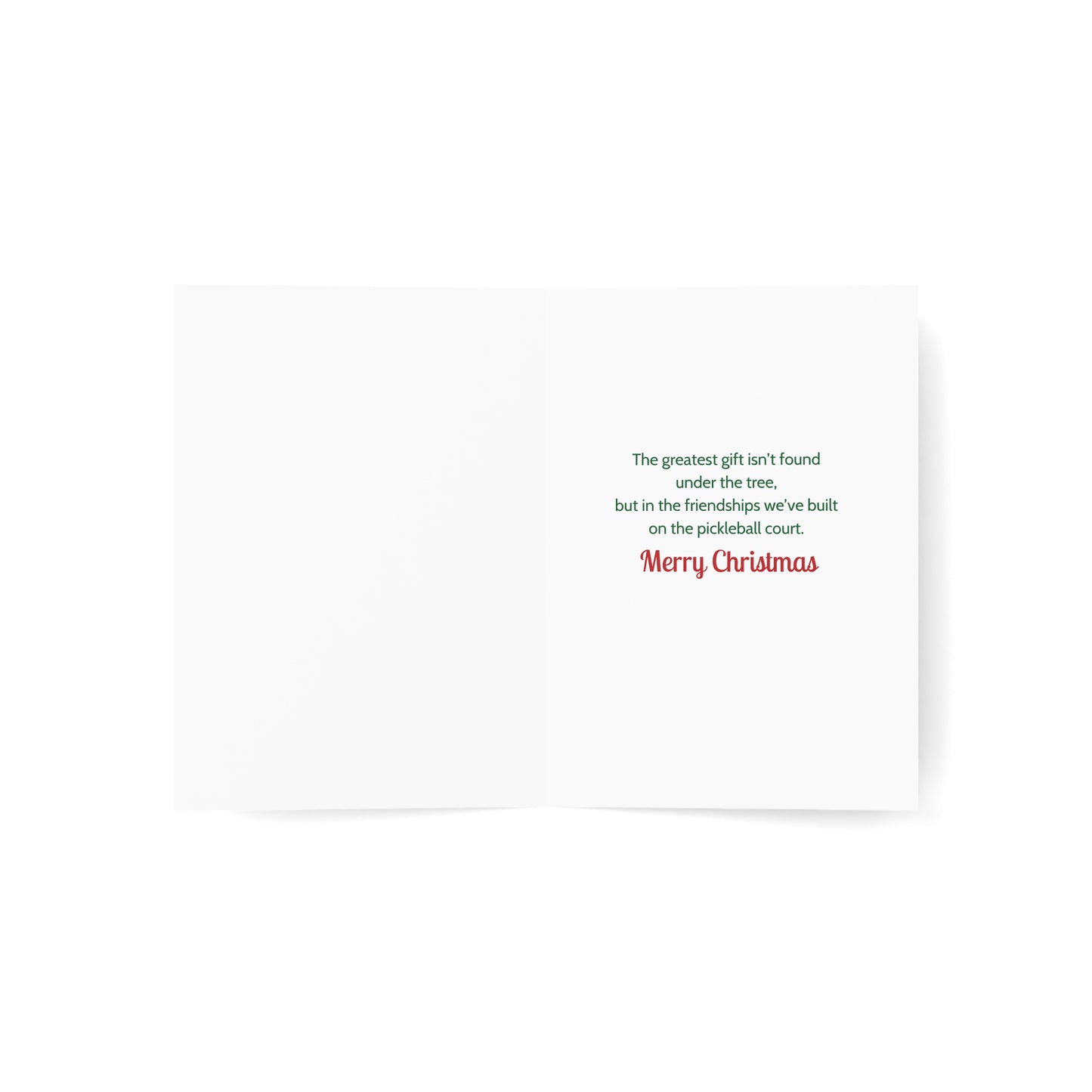 Pickleball Christmas Tree Holiday Cards