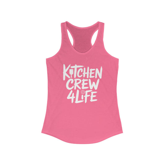 Kitchen Crew 4 Life Pickleball Women's Racerback Tank