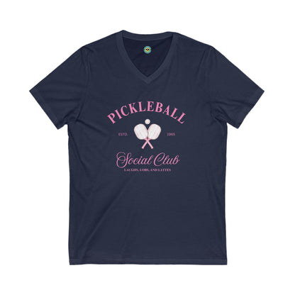 Pickleball Social Club Unisex V-neck Tee