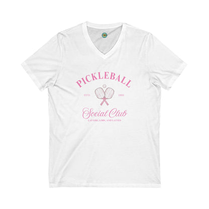 Pickleball Social Club Unisex V-neck Tee