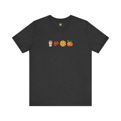 Fall Pickleball Symbols Unisex Tee