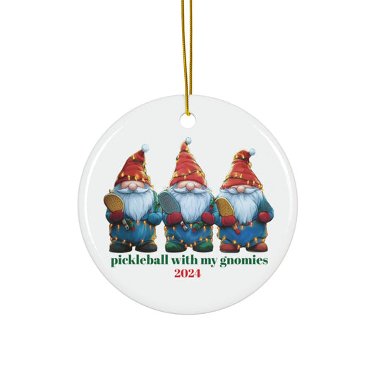 Pickleball Gnomes Ornament