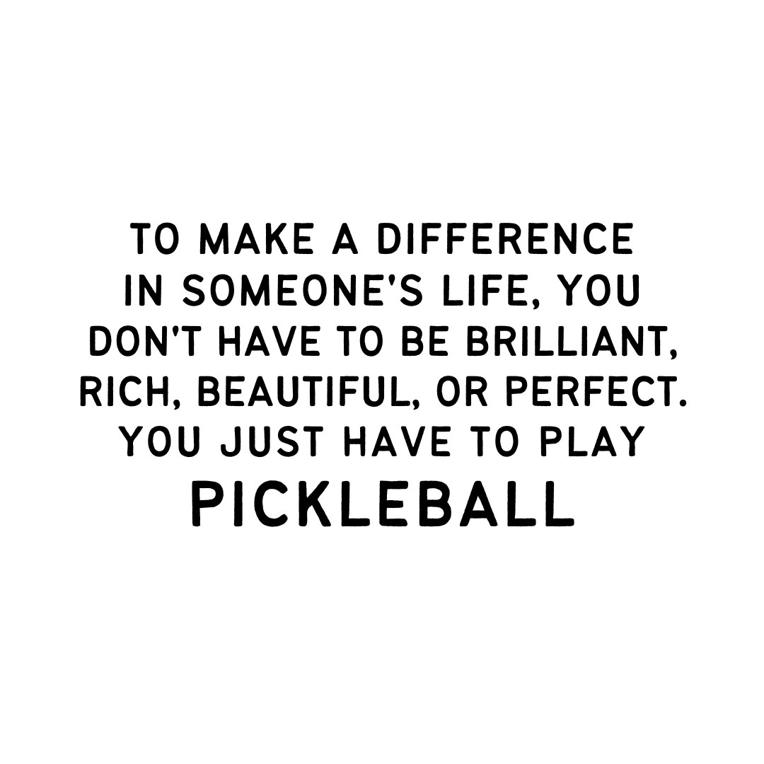 Make A Difference Pickleball Unisex Tee