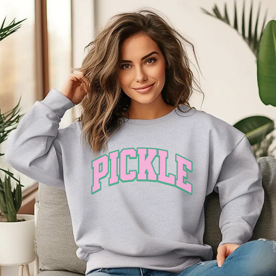 PICKLE Unisex Sweatshirt with Sleeve Graphic