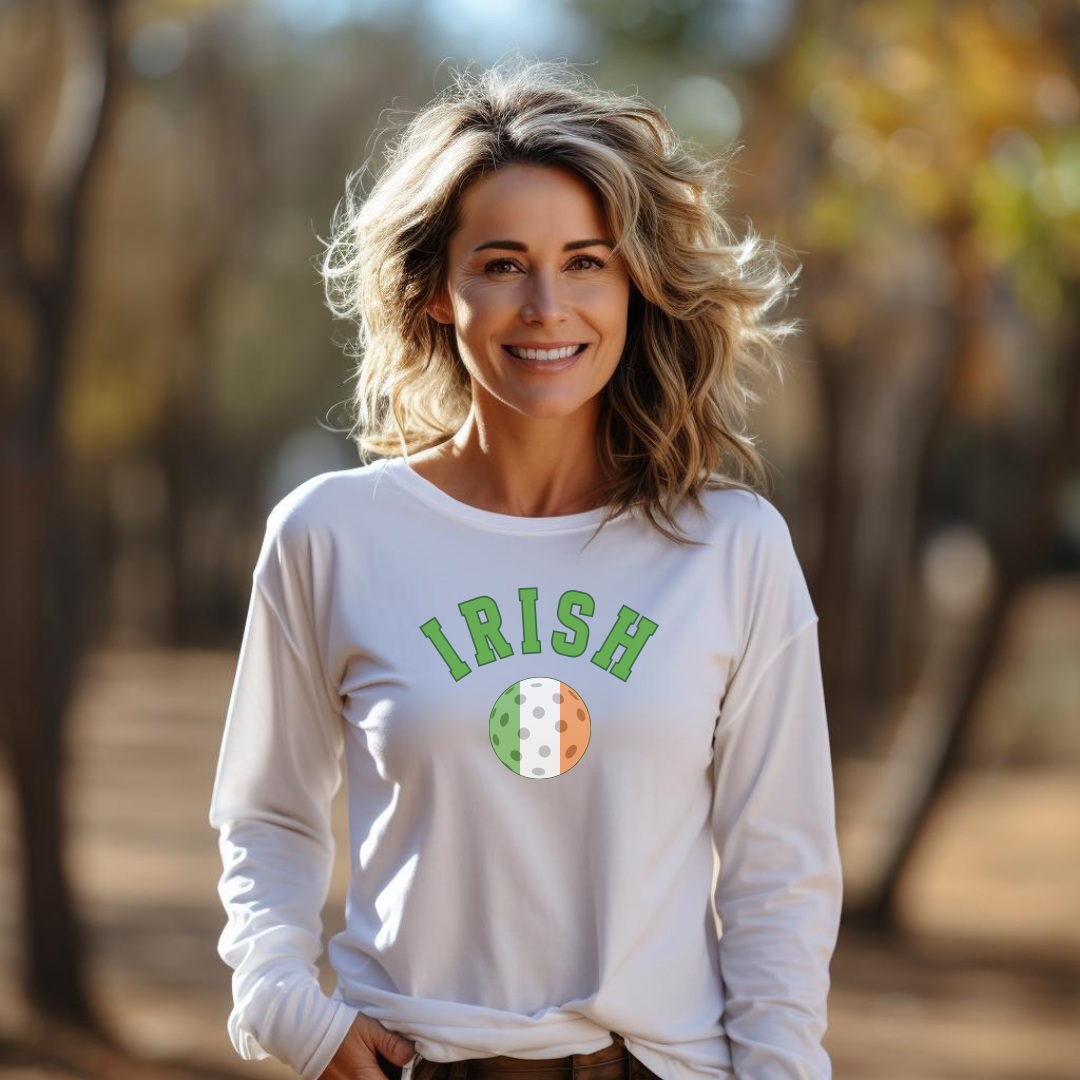 Irish Pickleball Unisex Long Sleeve Tee