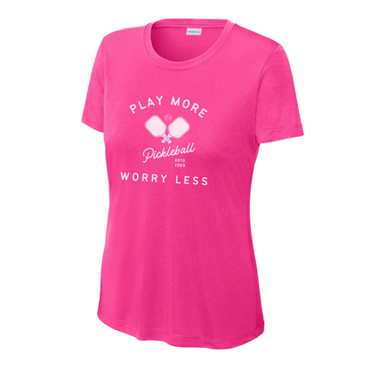 Play More Worry Less Women's Performance Tee