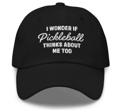 I Wonder If Pickleball Thinks About Me Too v2 Embroidered Cap