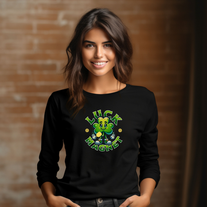 Luck Magnet Pickleball Unisex Long Sleeve Tee